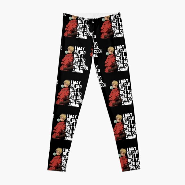 I May Be Old But I Got To See All The Cool Anime - Trigun, VashTheStampede   Leggings RB0712 product Offical trigun Merch