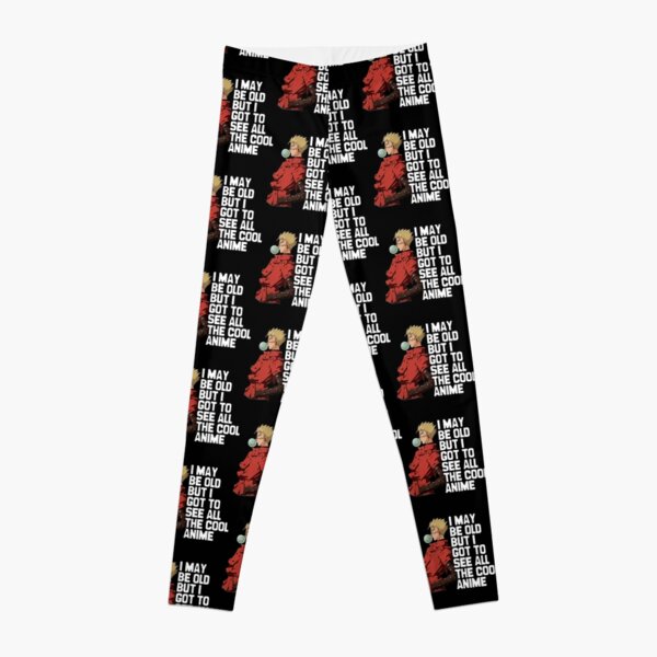 I May Be Old But I Got To See All The Cool Anime - Trigun, VashTheStampede   Leggings RB0712 product Offical trigun Merch