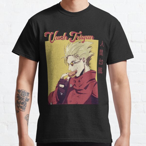 Trigun Vash . The Stampede Dual Wield Anime Vintage design Classic T-Shirt RB0712 product Offical trigun Merch